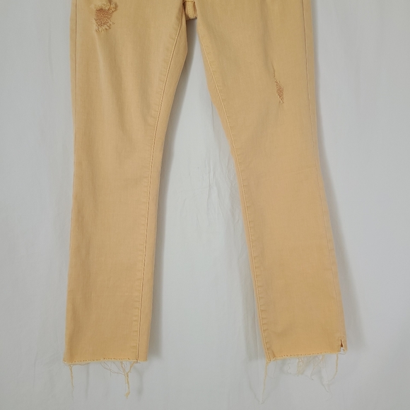 Dear John Playback Cuffed Cropped Straight Leg Jeans Orange Size 27 - Picture 4 of 13
